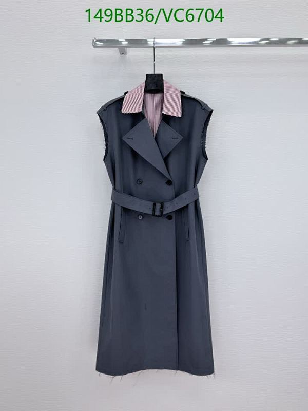 Miu Miu Sleeveless Double-Breasted Trench Coat for Women - Stylish & Versatile