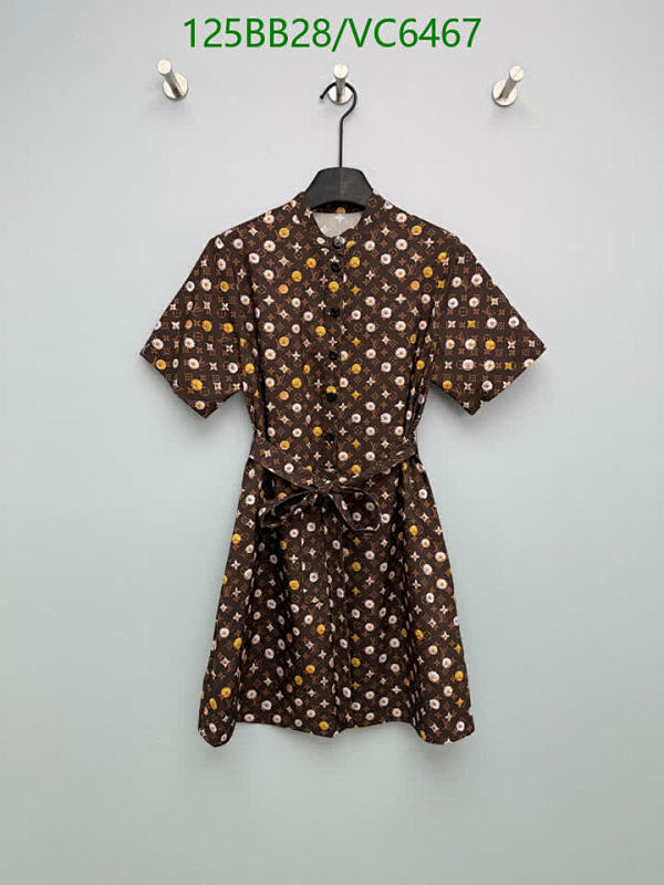Louis Vuitton Women's Monogram Print Shirt Dress - Elegant Short Sleeve Mini Dress