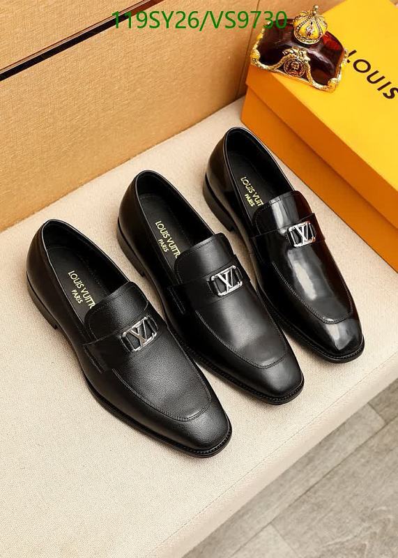 Louis Vuitton Men's Black Leather Loafers - Elegant Footwear
