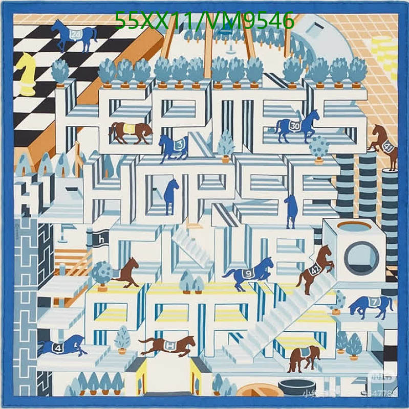 Hermes Luxurious Real Silk Scarf - 90x90cm Equestrian City Maze Design