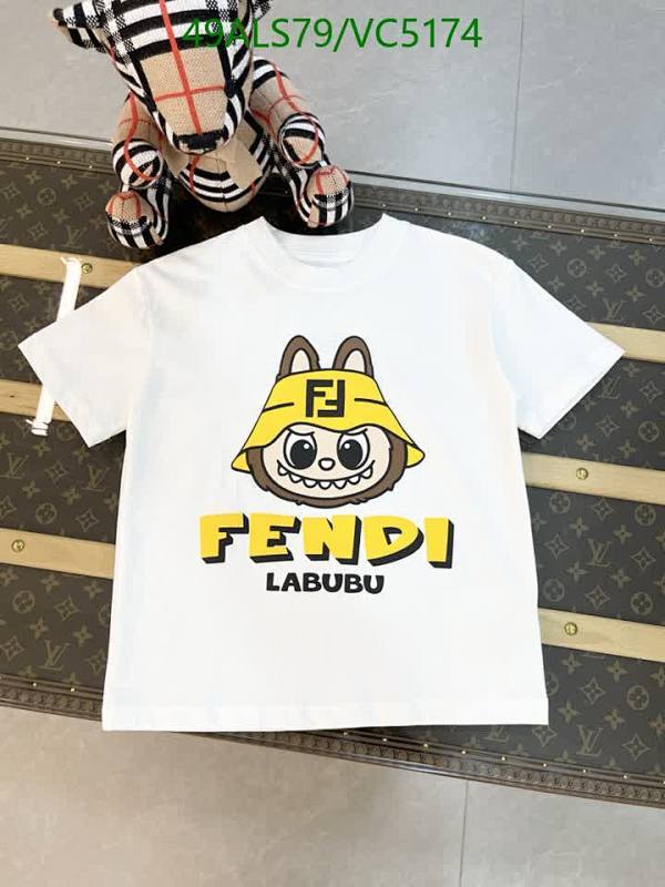 Fendi Kids Labubu Edition Cotton T-Shirt - Comfortable & Stylish Children's Wear