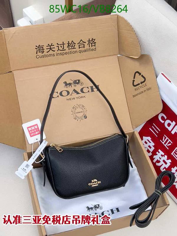Coach Pebble Leather Zip Shoulder Bag
