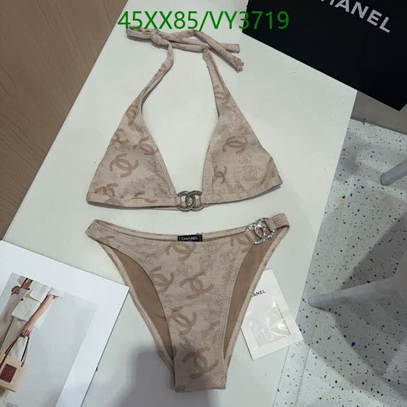 Chanel Monogram Halter Bikini Set - Elegant Designer Swimwear for Women