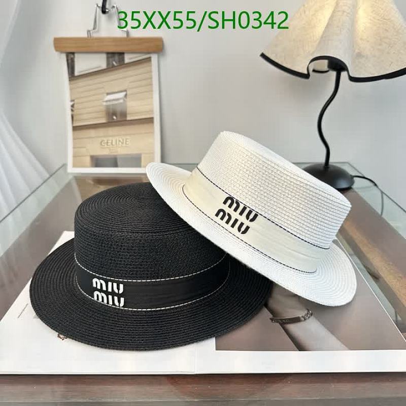 Miu Miu Straw Boater Hat with Logo Band - Stylish Summer Headwear