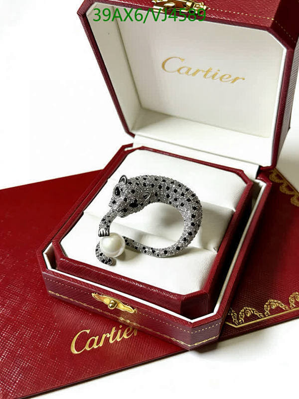 Cartier Panthère de Cartier Brooch with Pearl - Elegant Diamond Embellished Pin