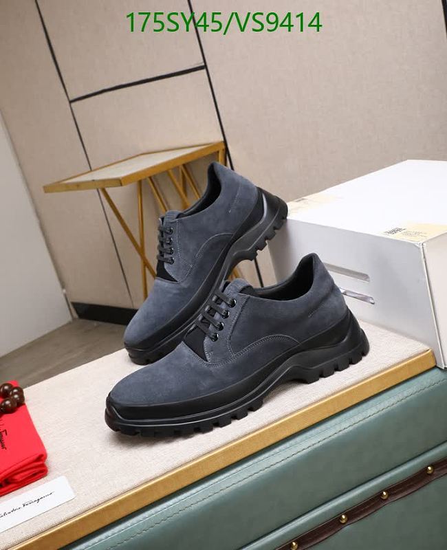 Ferragamo Men's Suede Lace-Up Derby Shoes - Casual & Stylish