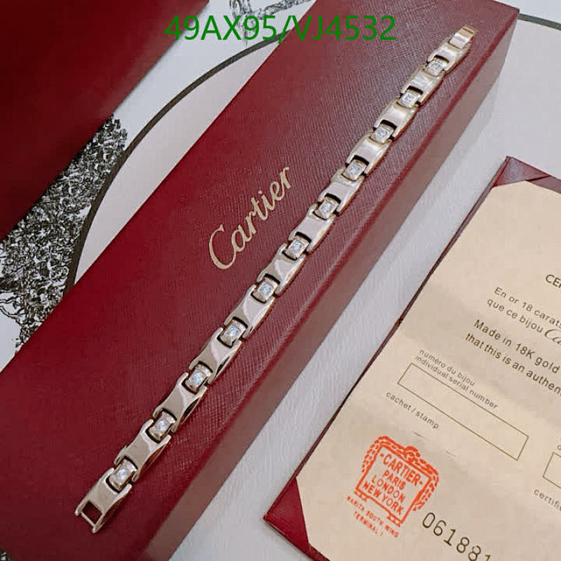 Cartier Gold Plated Bracelet with Sparkling Diamond Accents - Elegant Jewelry