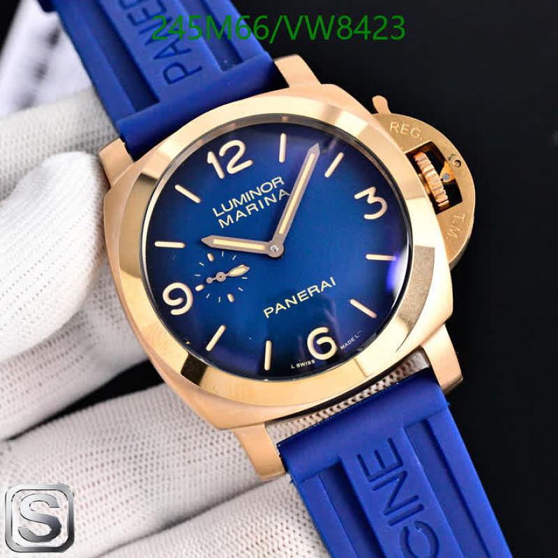Panerai Luminor Marina Automatic Mechanical Watch - Blue Dial, Rose Gold Case