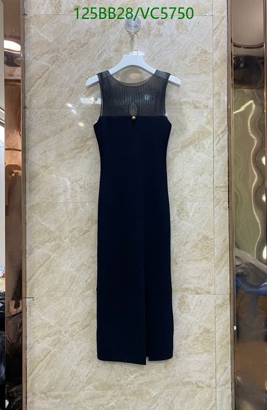 Balami Elegant Knitted Sleeveless Midi Dress with Sheer Neckline