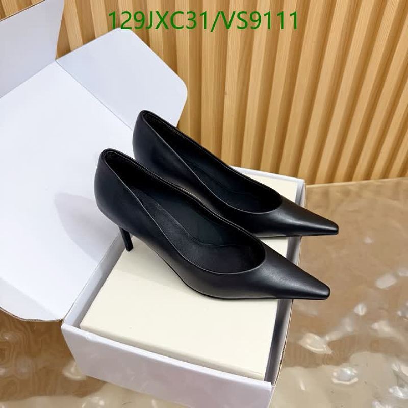 Yves Saint Laurent Women's Black Leather Pointed-Toe Pumps - 7.5cm Heel