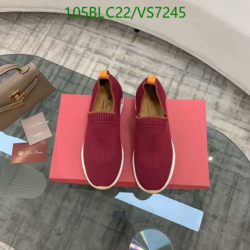 Loro Piana Women's Knitted Walk Shoes - Comfortable & Stylish Slip-On Sneakers