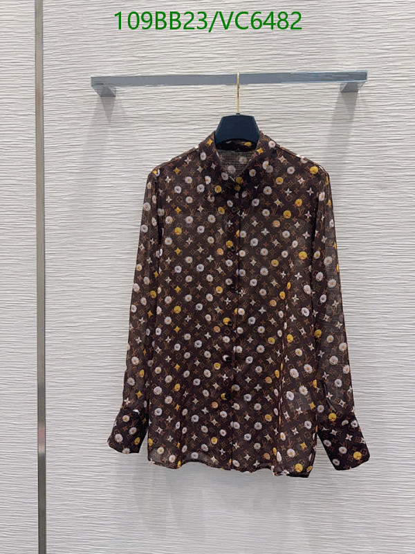 Louis Vuitton Monogram Print Long-Sleeve Shirt - Elegant & Lightweight Polyester Top