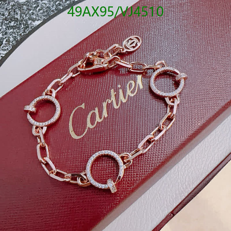 Cartier Rose Gold-Tone Pave Diamond Link Bracelet - Elegant & Adjustable
