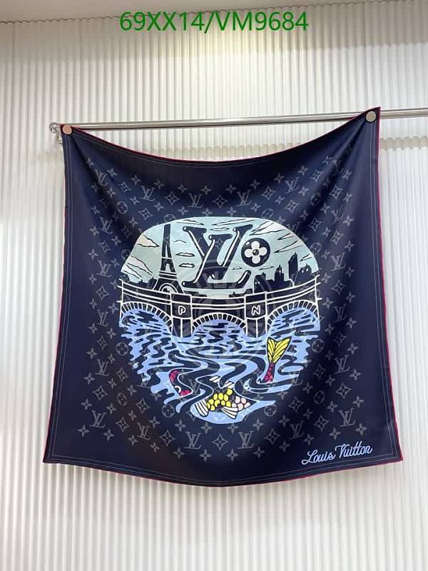 Louis Vuitton Silk Scarf 90x90cm - Elegant Designer Accessory