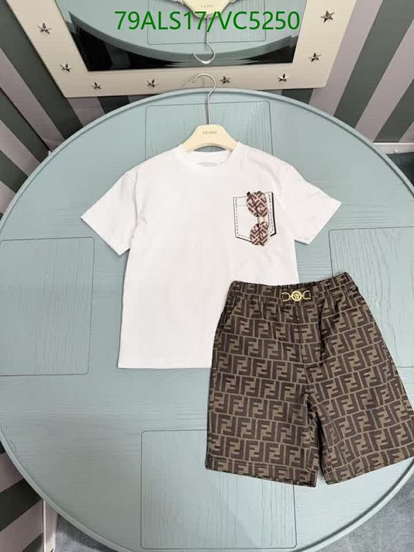 Fendi Kids Monogram Cotton T-Shirt & Shorts Set - Stylish & Comfortable Outfit