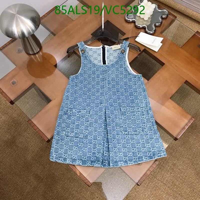 Gucci Kids' Denim Dress with GG Monogram - Stylish & Comfortable for Children