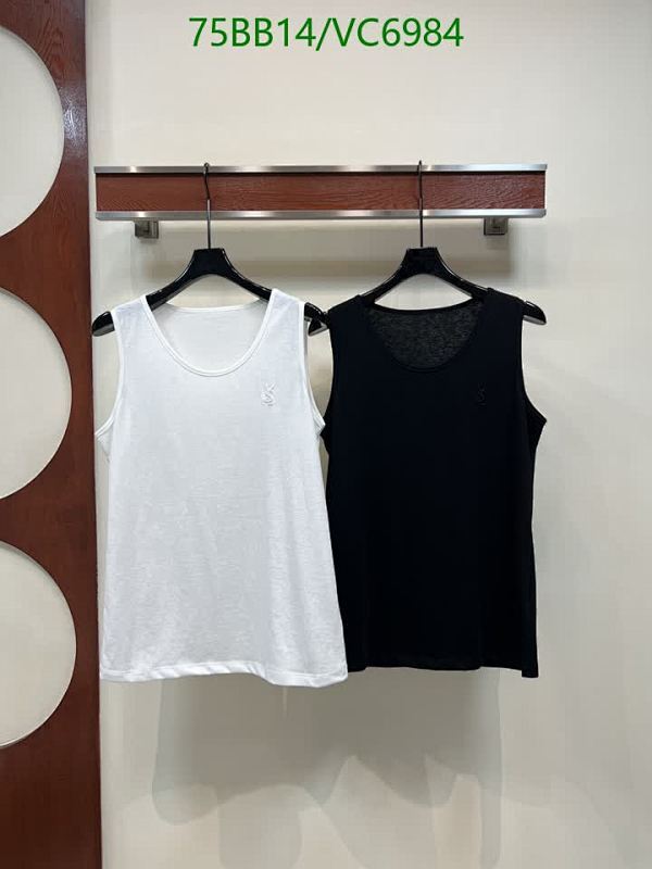 Yves Saint Laurent Women's Sleeveless Tank Tops - Classic Black & White Set