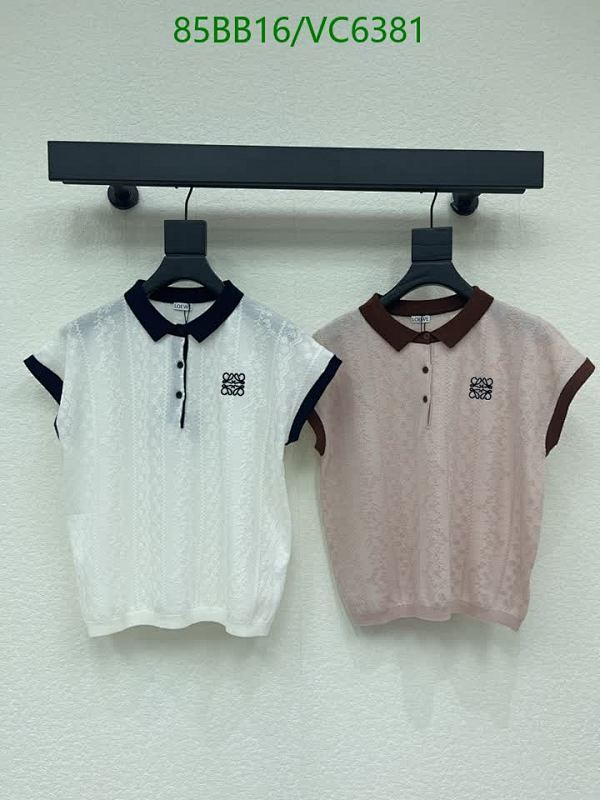 Loewe Luxury Knitted Wool Polo Shirt - Short Sleeve Designer Top for Women