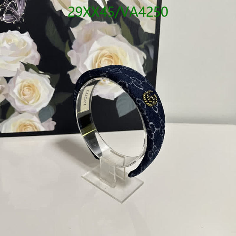 Gucci Interlocking G Headband - Stylish Blue Monogram Accessory for Women