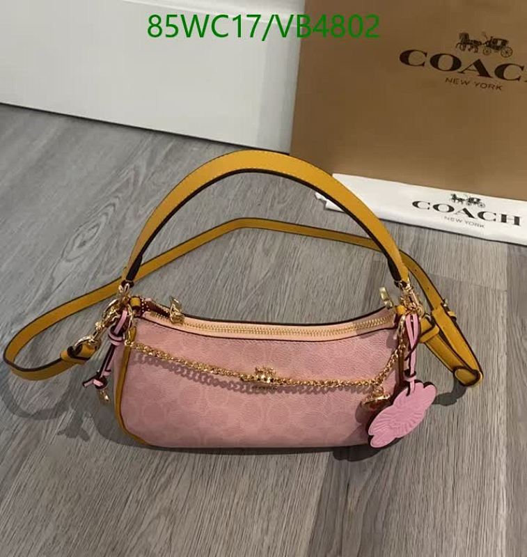 Coach Women's Pink Monogram Hobo Bag with Detachable Shoulder Strap