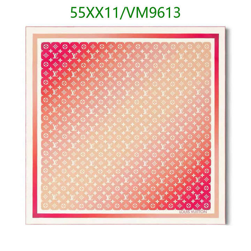 Louis Vuitton Monogram Mulberry Silk Square Scarf 90x90cm