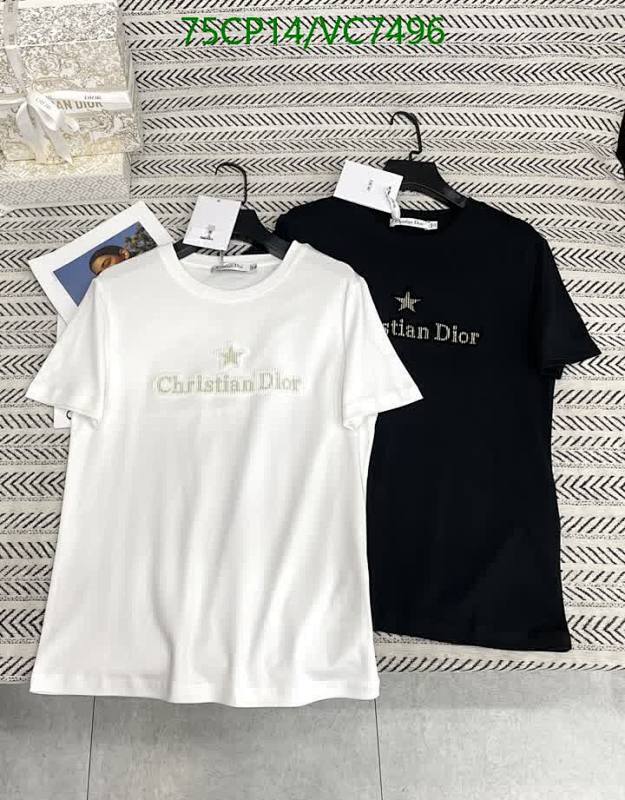 Christian Dior Cotton Short-Sleeve T-Shirt for Women - Classic & Comfortable