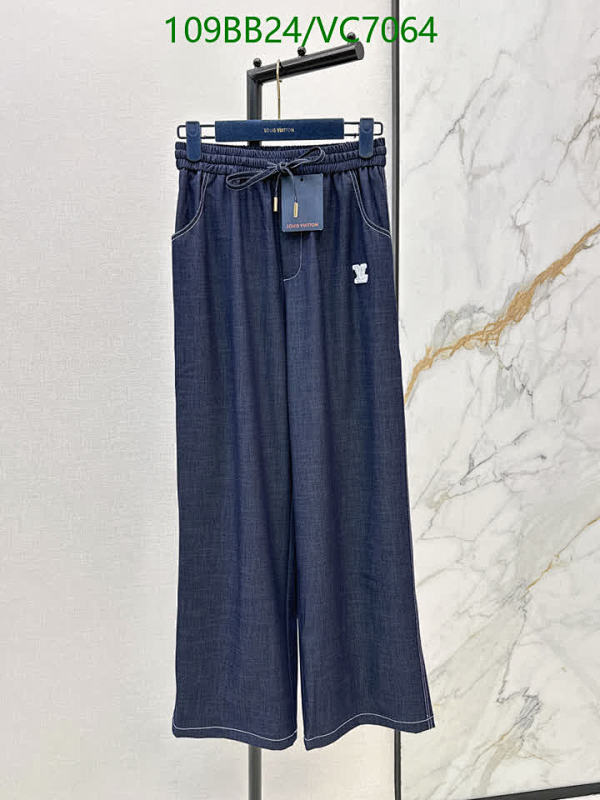 Louis Vuitton Women's Denim Wide-Leg Pants - Comfortable & Stylish Trousers