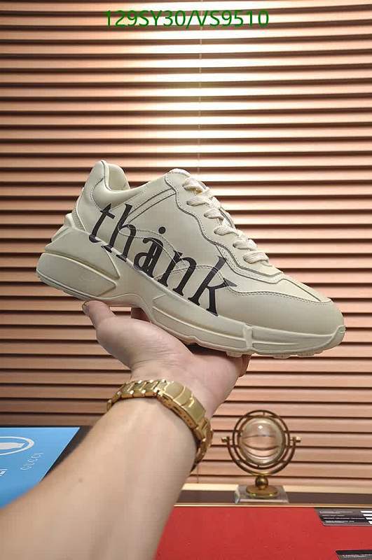 Gucci Women's "Thank You" Leather Low-Top Sneakers
