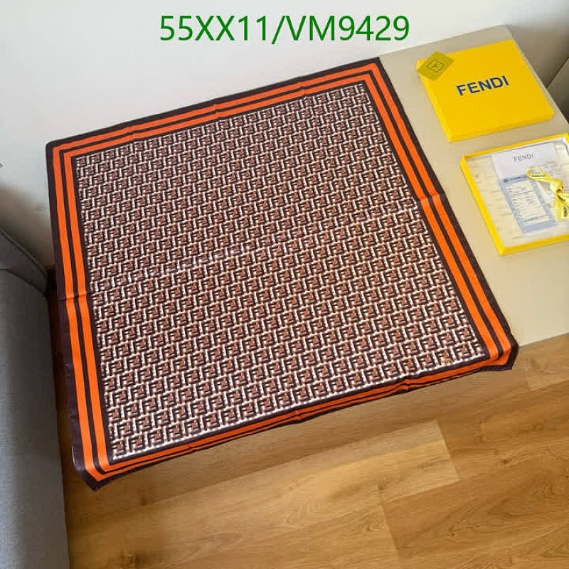 Fendi FF Monogram Silk Scarf 90x90cm