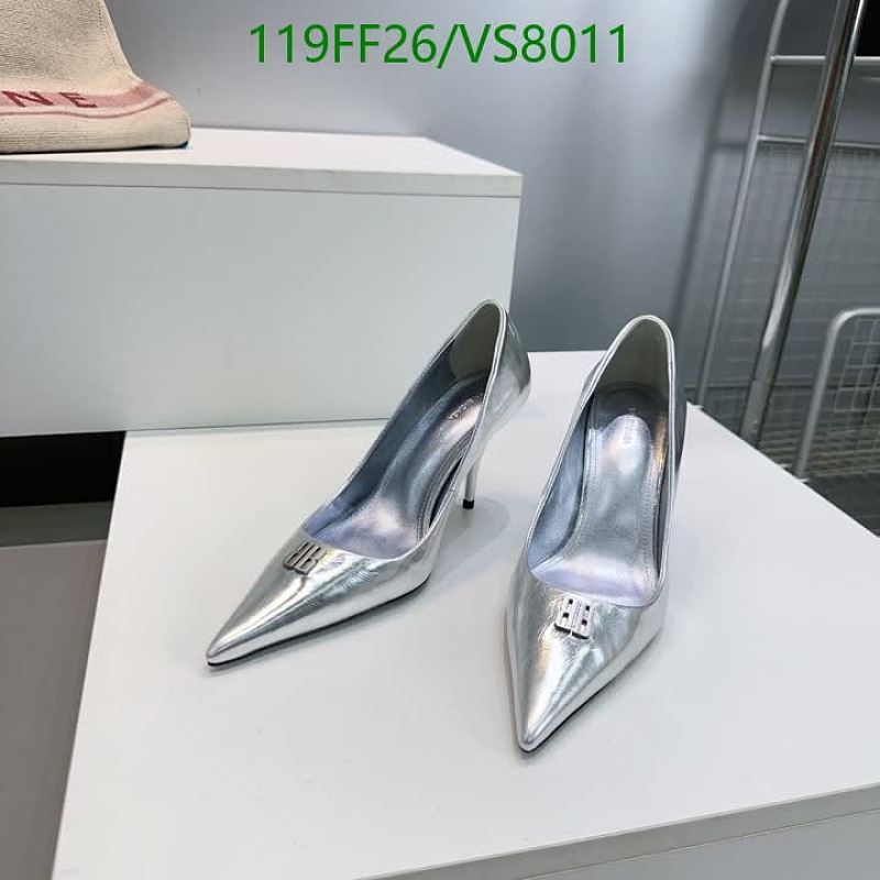 Balenciaga Women's Silver Sheepskin Stiletto Heel Pumps - EU 35-42