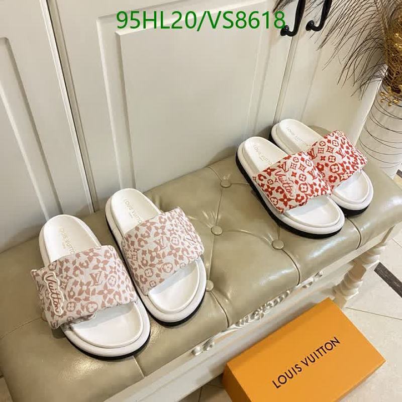 Louis Vuitton Women's Slides - Chic Cloth & Sheepskin Sandals