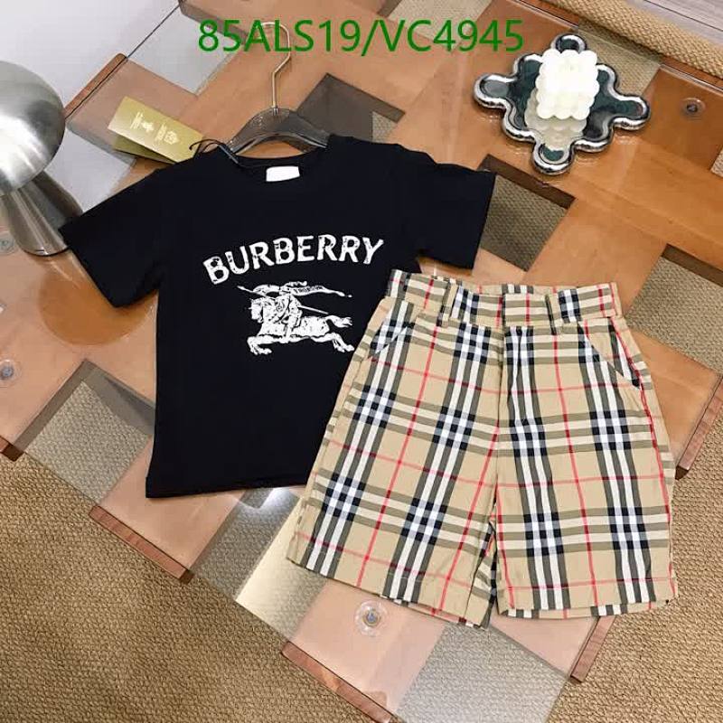 Burberry Kids' Cotton T-Shirt & Plaid Shorts Set - Comfortable & Stylish