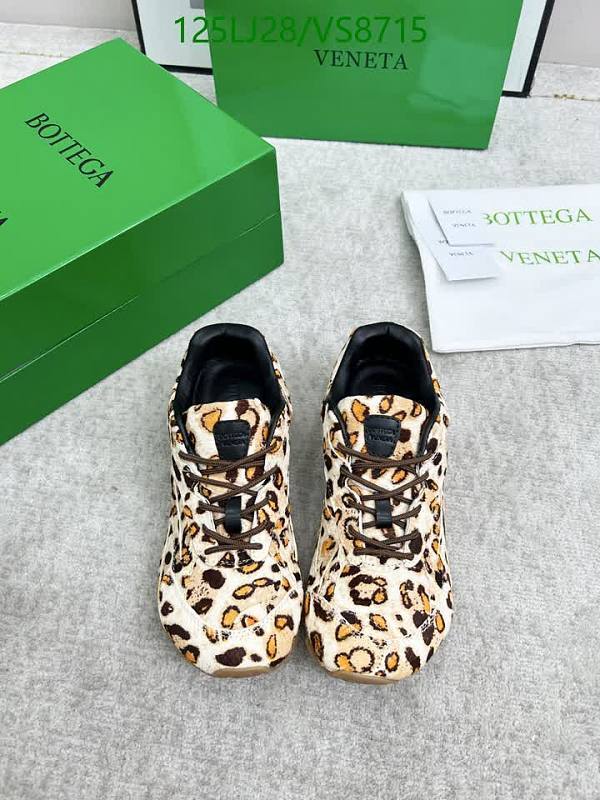 Bottega Veneta Men's Leopard Print Mesh Fabric Sneakers