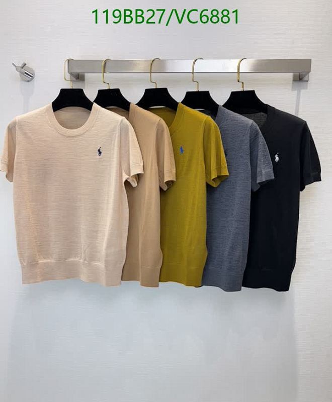 Ralph Lauren Men's Classic-Fit Short Sleeve Knitted Wool T-Shirt