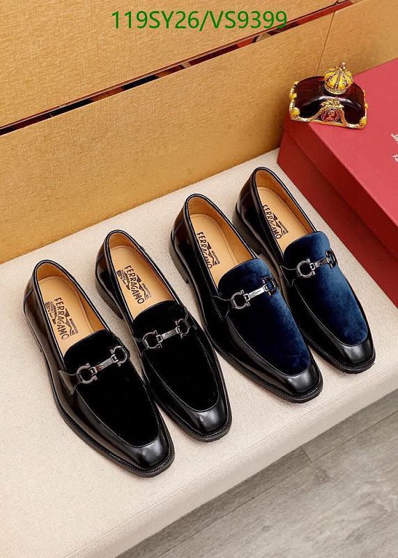 Ferragamo Men's Calf Leather Loafers with Iconic Gancini Buckle