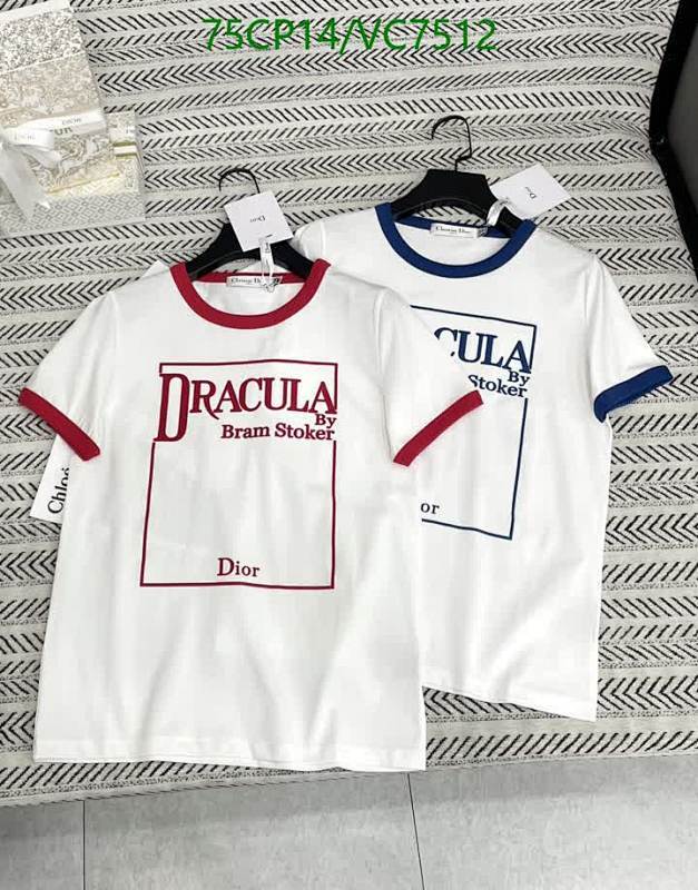 Dior Dracula Bram Stoker Edition Cotton T-Shirt - Short Sleeve Crew Neck Tee