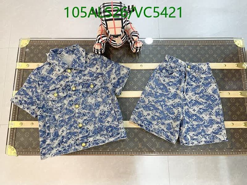 Louis Vuitton Kids' Denim Monogram Jacket & Shorts Set - Stylish & Comfortable