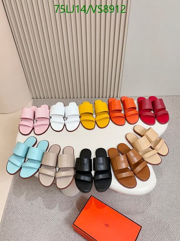 Hermès Women's Genuine Leather Slide Sandals - EU 35-42