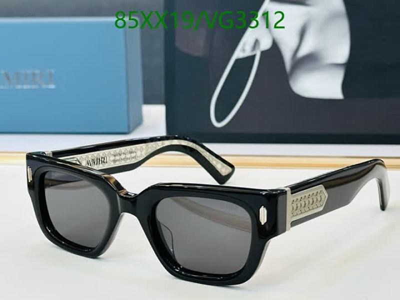 Amiri Stylish Square Sunglasses - Black Frame & Grey Lenses - Code VG3312 36 Amiri Stylish Square Sunglasses - Black Frame & Grey Lenses - Code VG3312