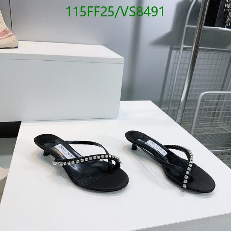 Jimmy Choo Women's Black Embellished Thong Sandals - EU 35-42