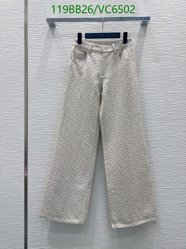 Louis Vuitton Monogram Wide-Leg Jeans - VC6502