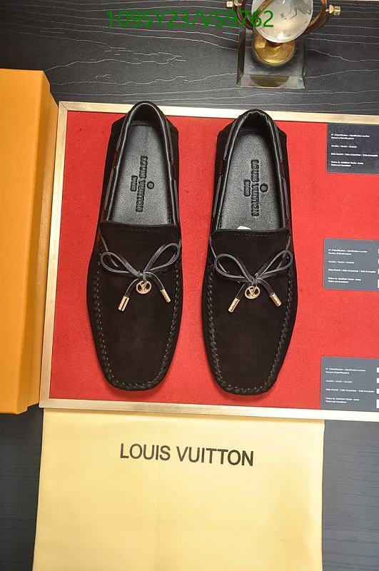 Louis Vuitton Men's Black Suede Loafers with Gold Hardware