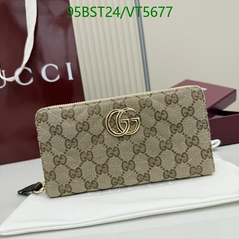 Gucci GG Marmont Zip Around Wallet - Premium Canvas & Leather - 19x10.5x2cm