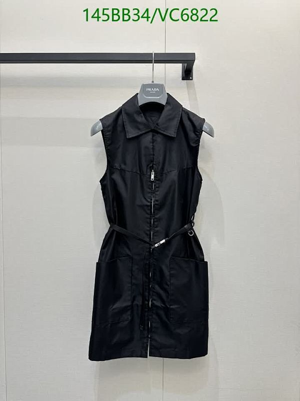 Prada Women's Sleeveless Nylon Mini Dress with Belt - Elegant Black Design