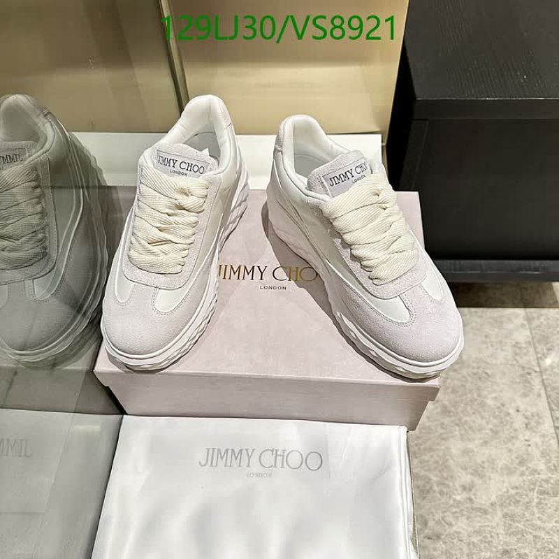 Jimmy Choo Women's White Suede and Leather Low-Top Sneakers
