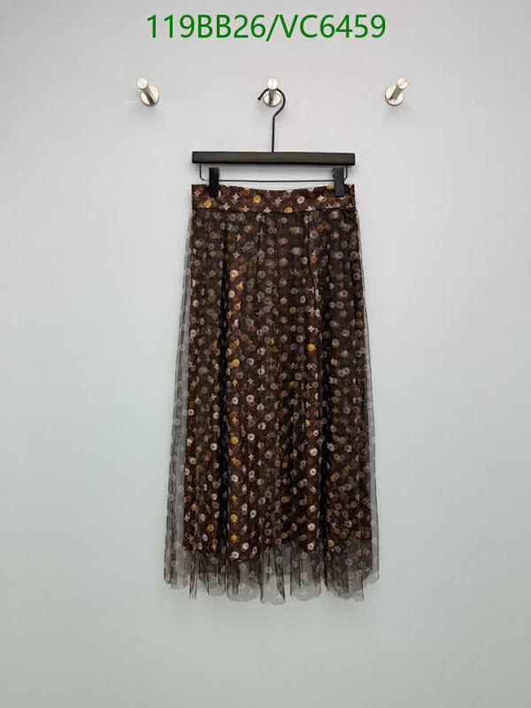 Louis Vuitton Pleated Skirt with Monogram Pattern - Elegant Polyester Fiber