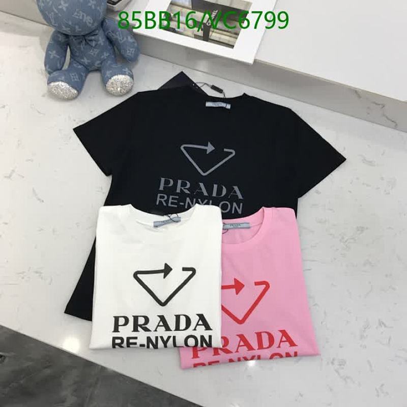 Prada Re-Nylon Logo T-Shirt - Comfortable & Stylish Crew Neck Tops