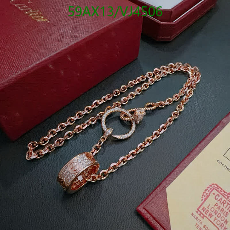 Cartier Elegant Rose Gold Plated Paved Crystal Necklace with Iconic Ring Pendant