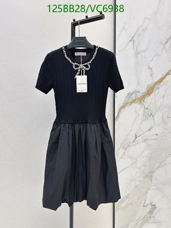 Valentino Women's Knitted Mini Dress with Embellished Bow Detail