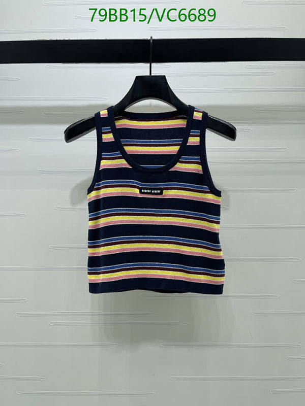 Miu Miu Women's Knitted Striped Cropped Tank Top - Chic & Comfortable